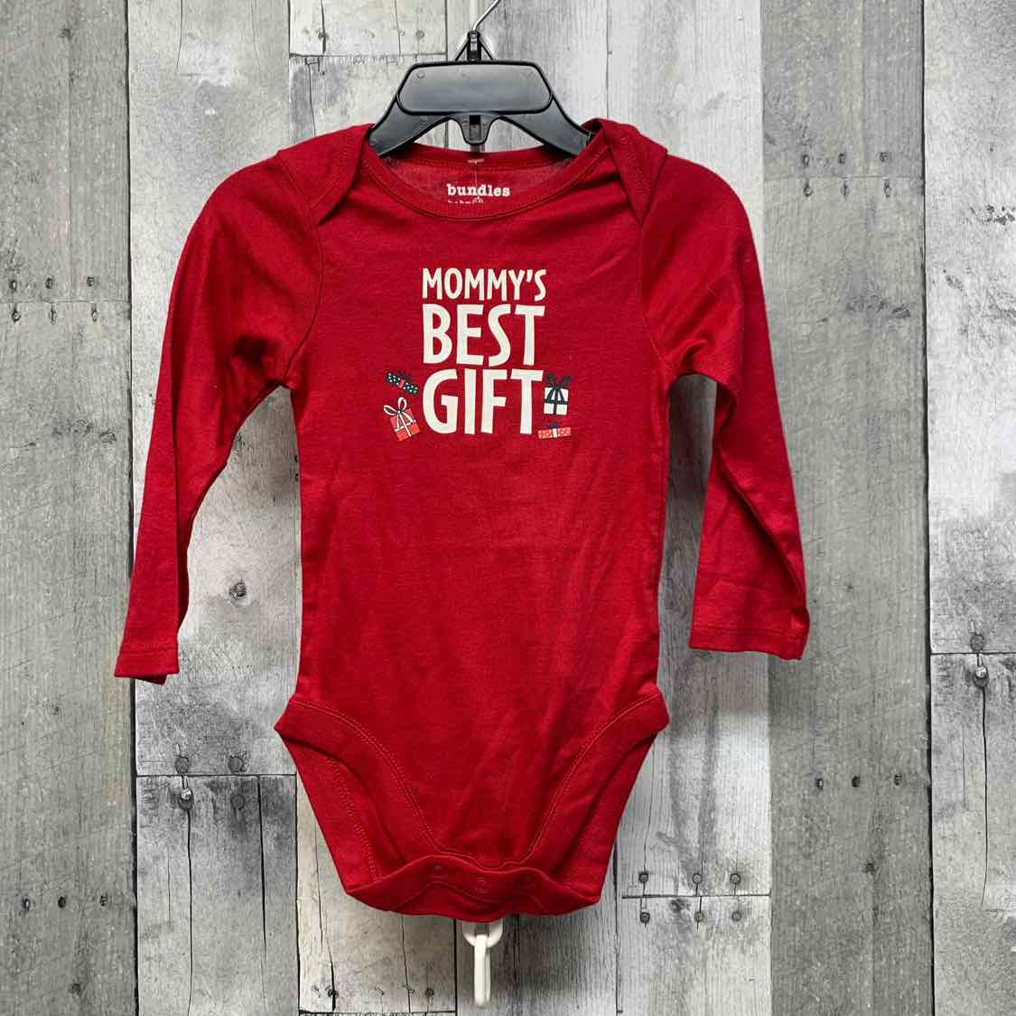 Size 12-18 Months Red/Green B Brand Bodysuit