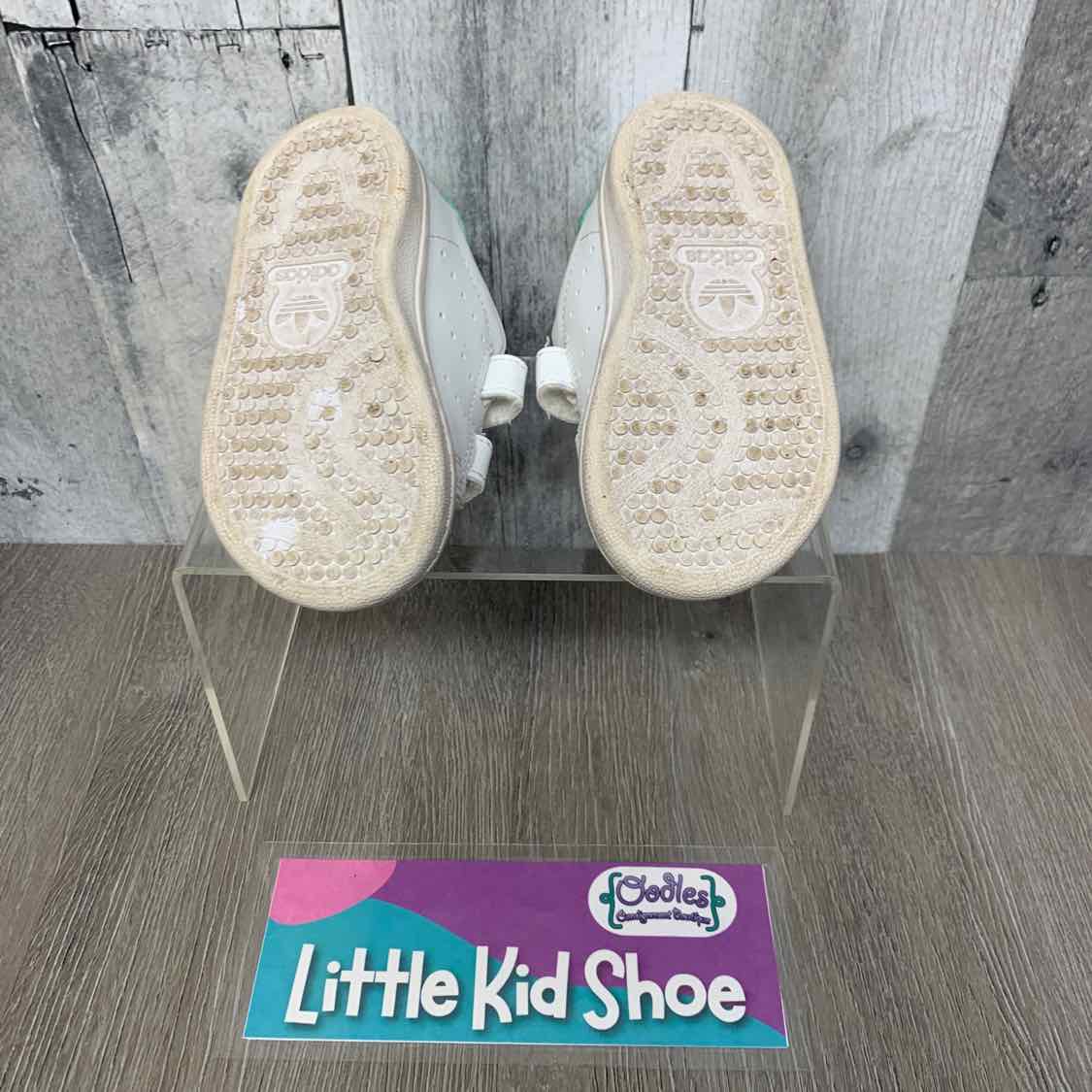 Size 5 White/Green Sport Brand Sneakers