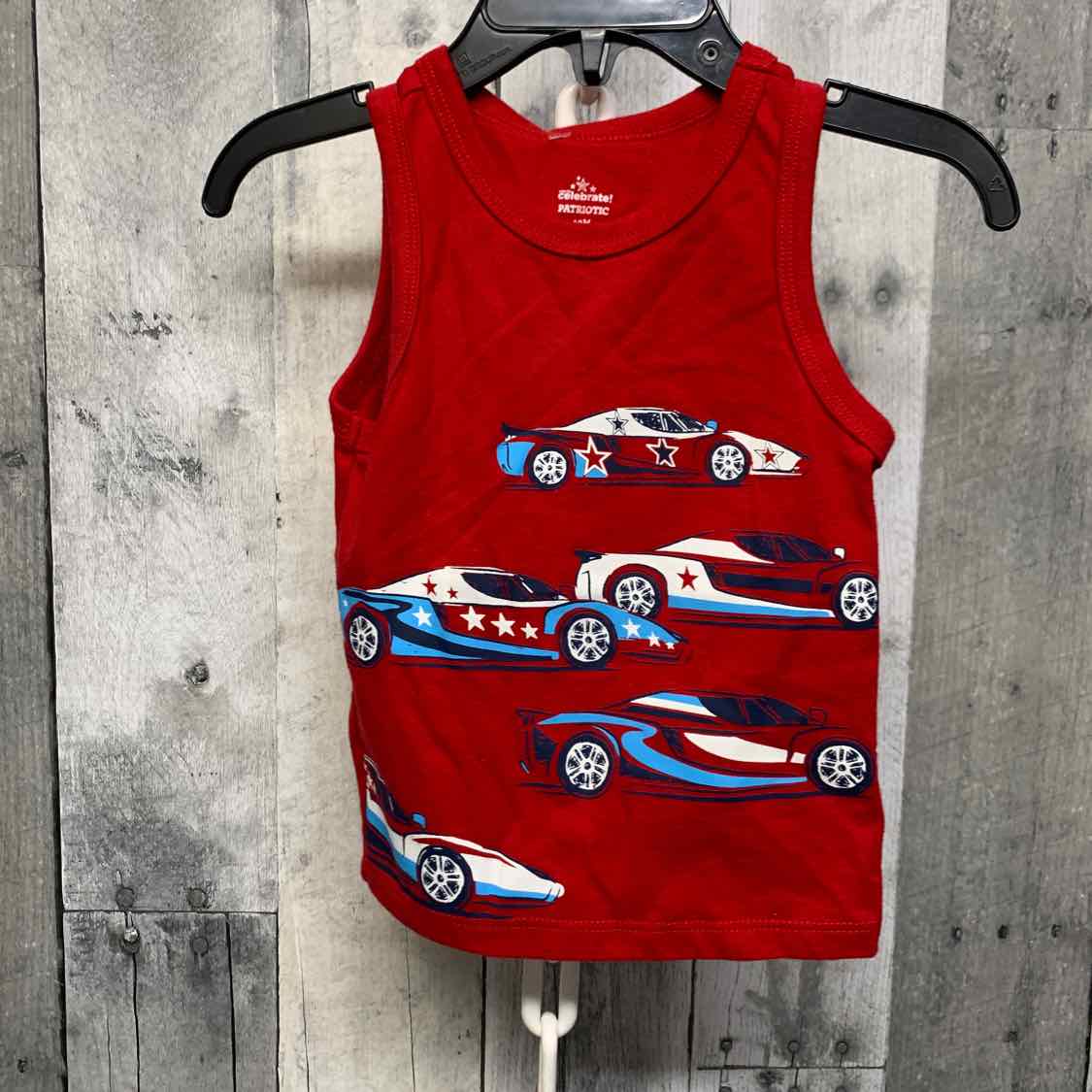 Size 12 Months Red/White/Blue Holiday Brands Tank Top