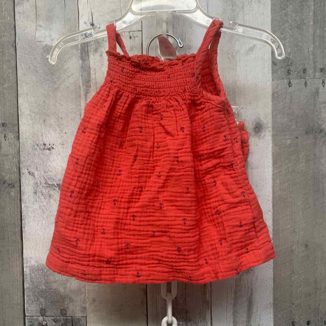 Size 3 Months Red/Navy Carter's 2pc Dress