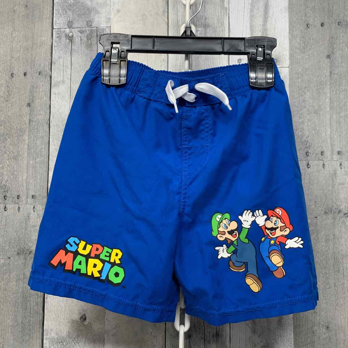 Size Small Blue Super Mario Swim Trunks