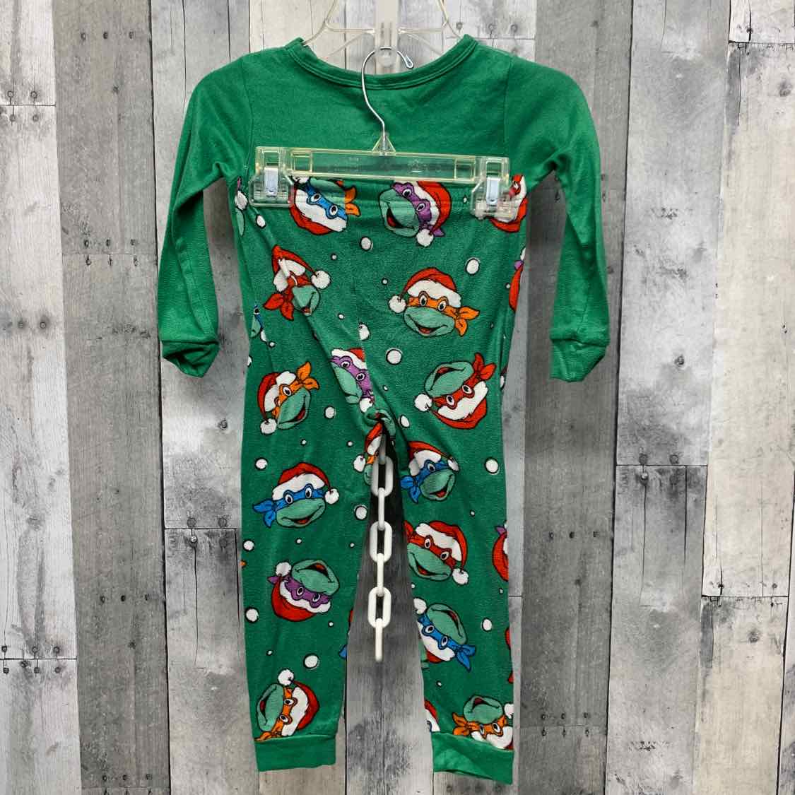 Size 6 Green Graphic TMNT 2pc PJs