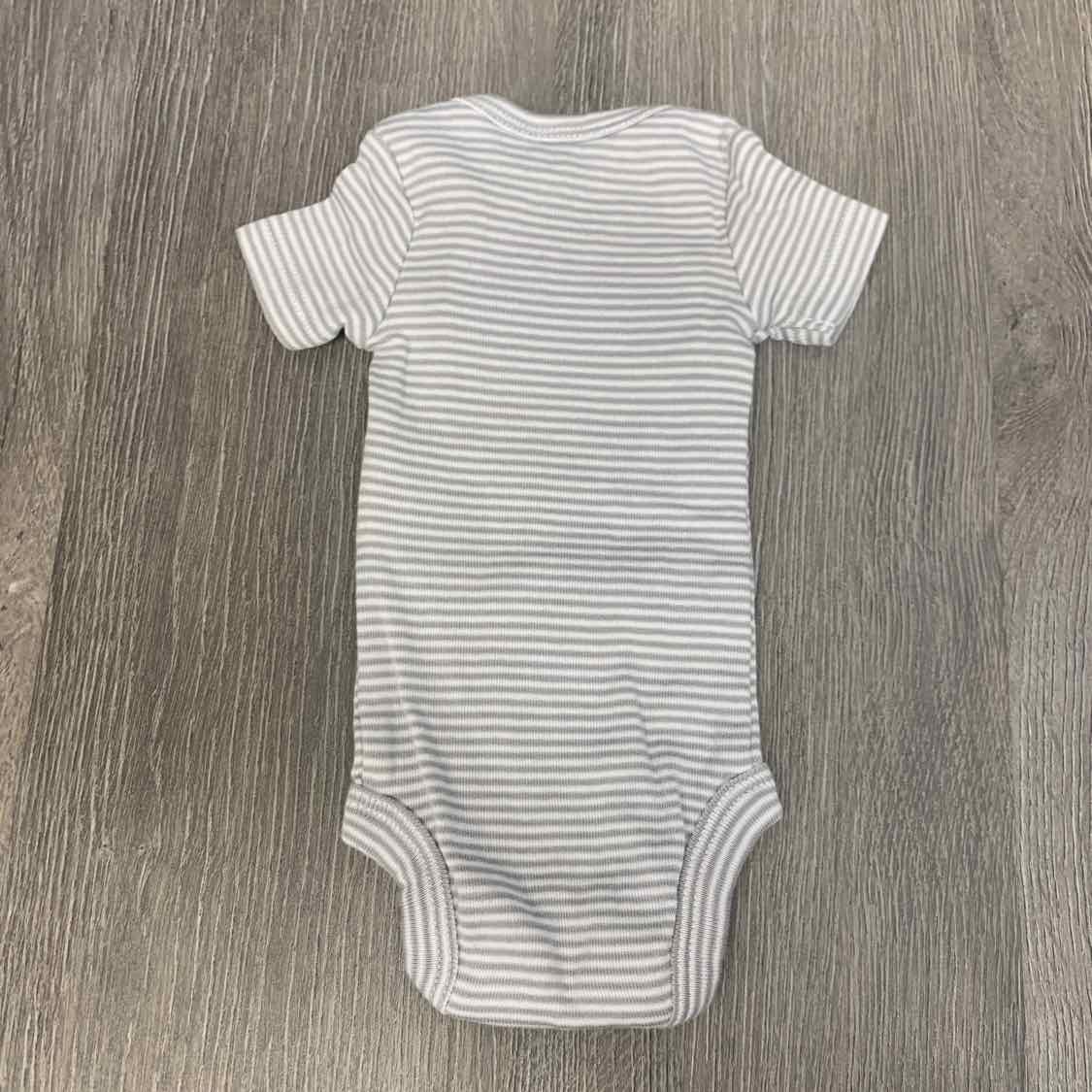 Size Preemie Gray/White Simple Joys Bodysuit