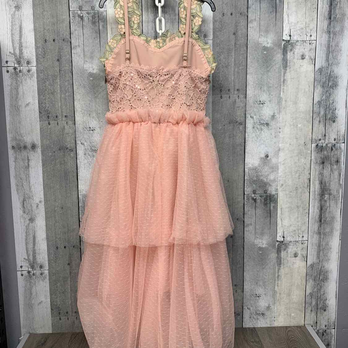 Size 7 Pink/Green Name Brand Dress - Party