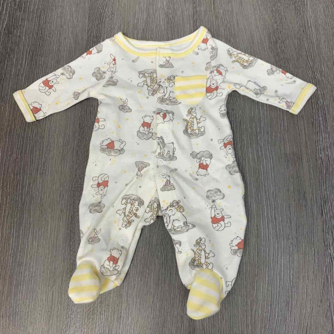 Size Preemie Tan Print Disney Footy PJs
