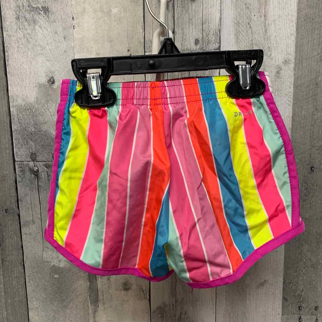 Size 3T Pink Striped Sport Brand Shorts - Athletic