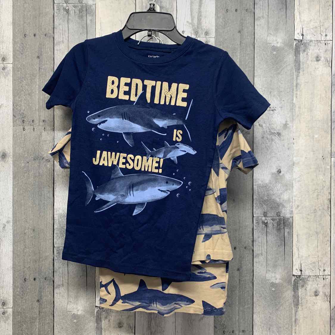 Size 10 Navy/Brown Carter's 2pc PJs