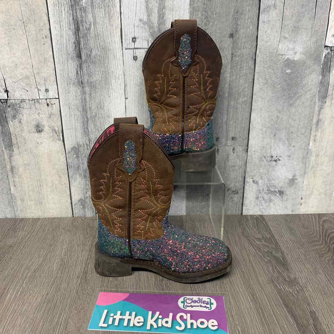 Size 9 Brown/Blue Name Brand Boots