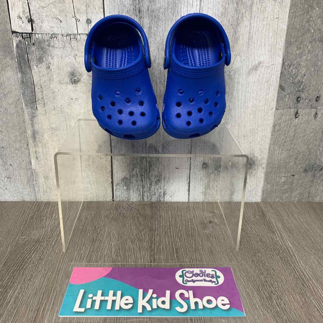 Size 2 Blue Crocs Water Shoes