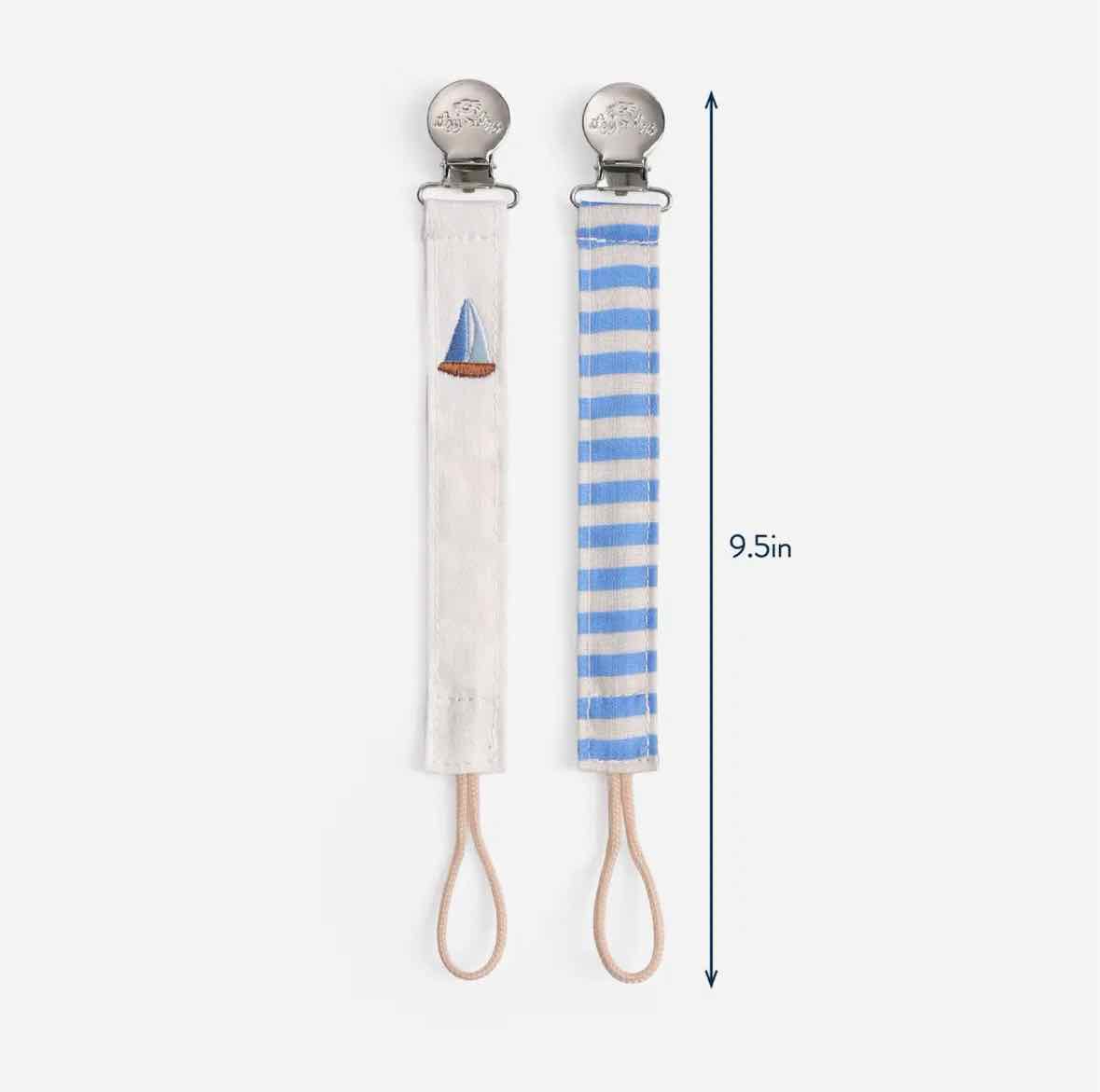 2pk Itzy Clip Fabric Pacifier Strap - More Options - OodlesCB