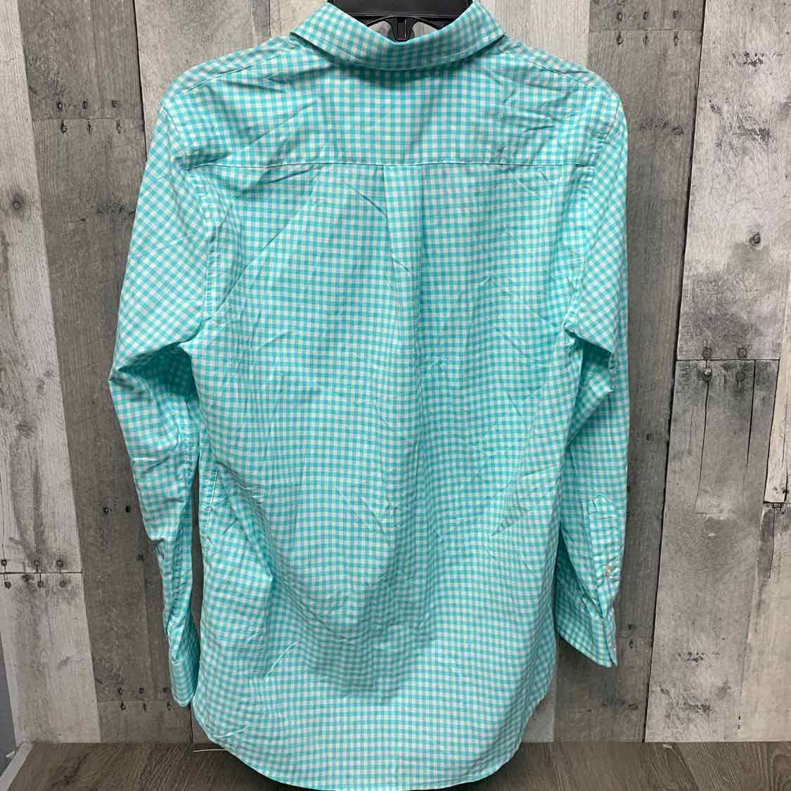 Size Medium Blue/White Vineyard Vines LS Button Up