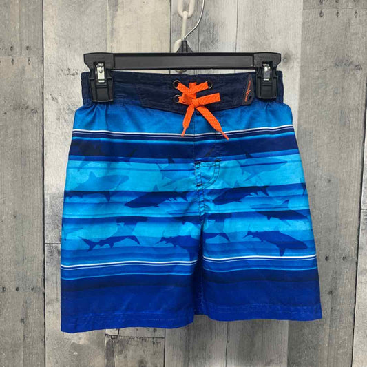 Size 4 Blue Print ZeroXposur Swim Trunks