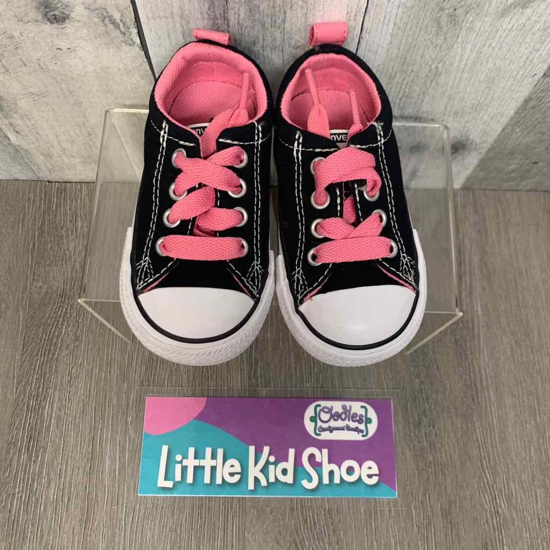 Size 5 Black/Pink Converse Sneakers