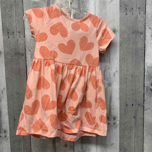 Size 2T Pink Print Cat & Jack Dress - Knit