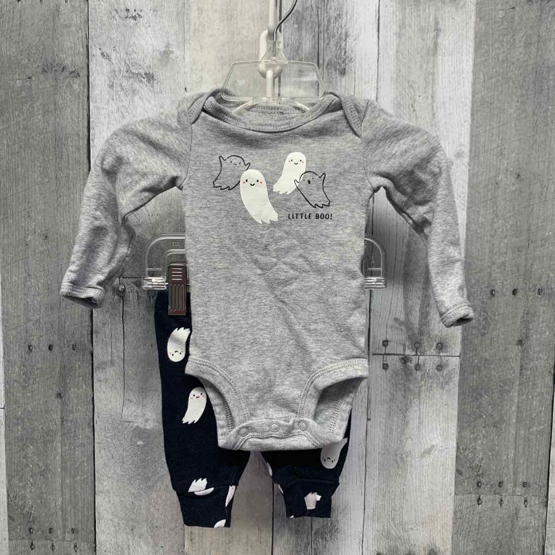Size Newborn Gray/Black Just One You Shirt/Pants