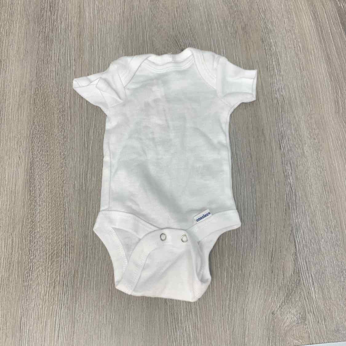 Size Preemie White Gerber Onesie - OodlesCB