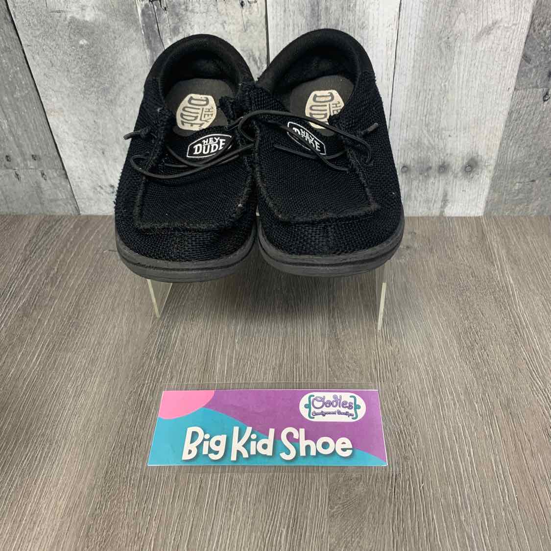 Size 2 Black Hey Dude Loafers