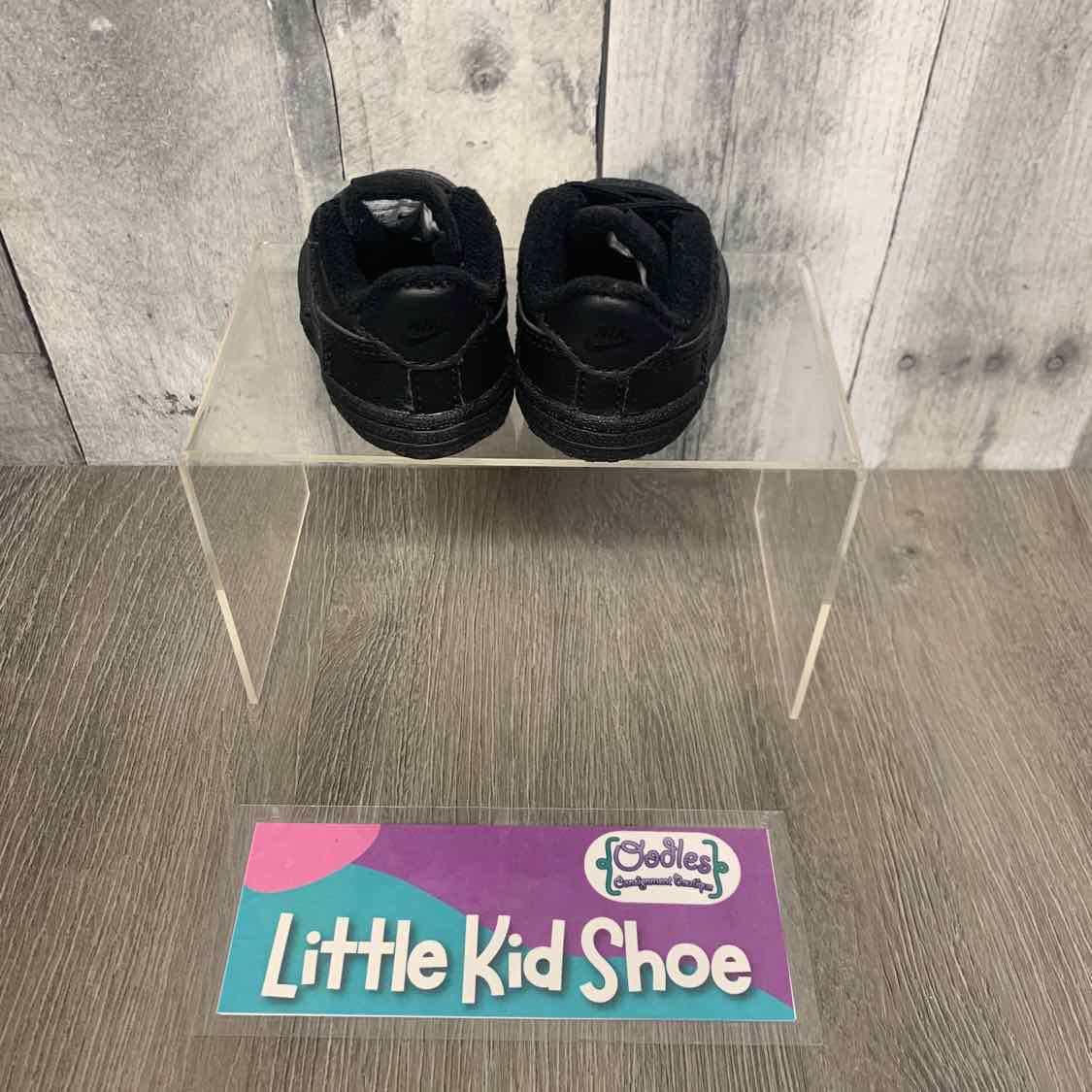 Size 1 Black Sport Brand Sneakers