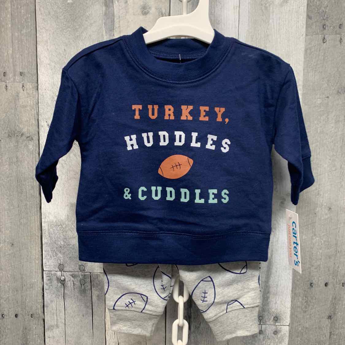 Size 3 Months Navy/Gray Carter's Shirt/Pants