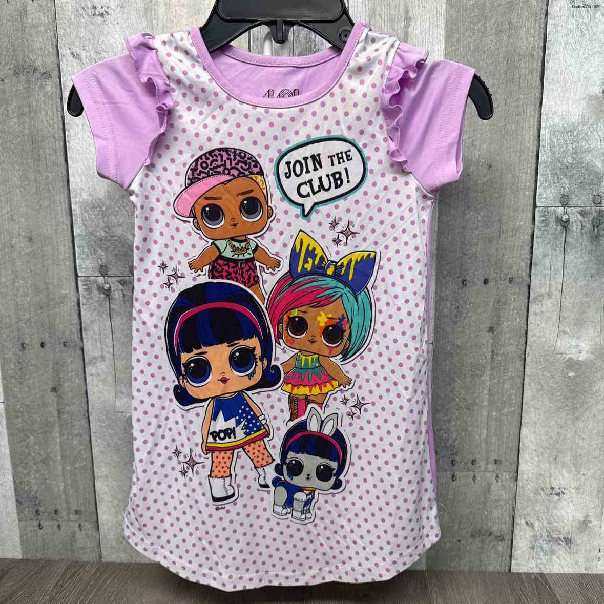 Size 4 Purple/White LOL Surprise Nightgown - OodlesCB