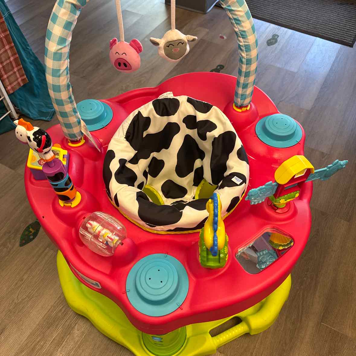 Exersaucer Red/Green Farm Exersaucer