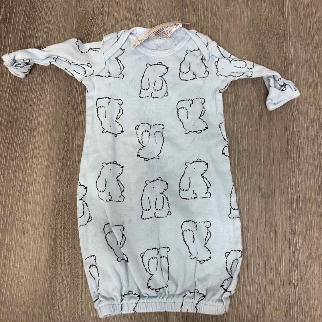 Size Preemie Blue Print Gerber Layette