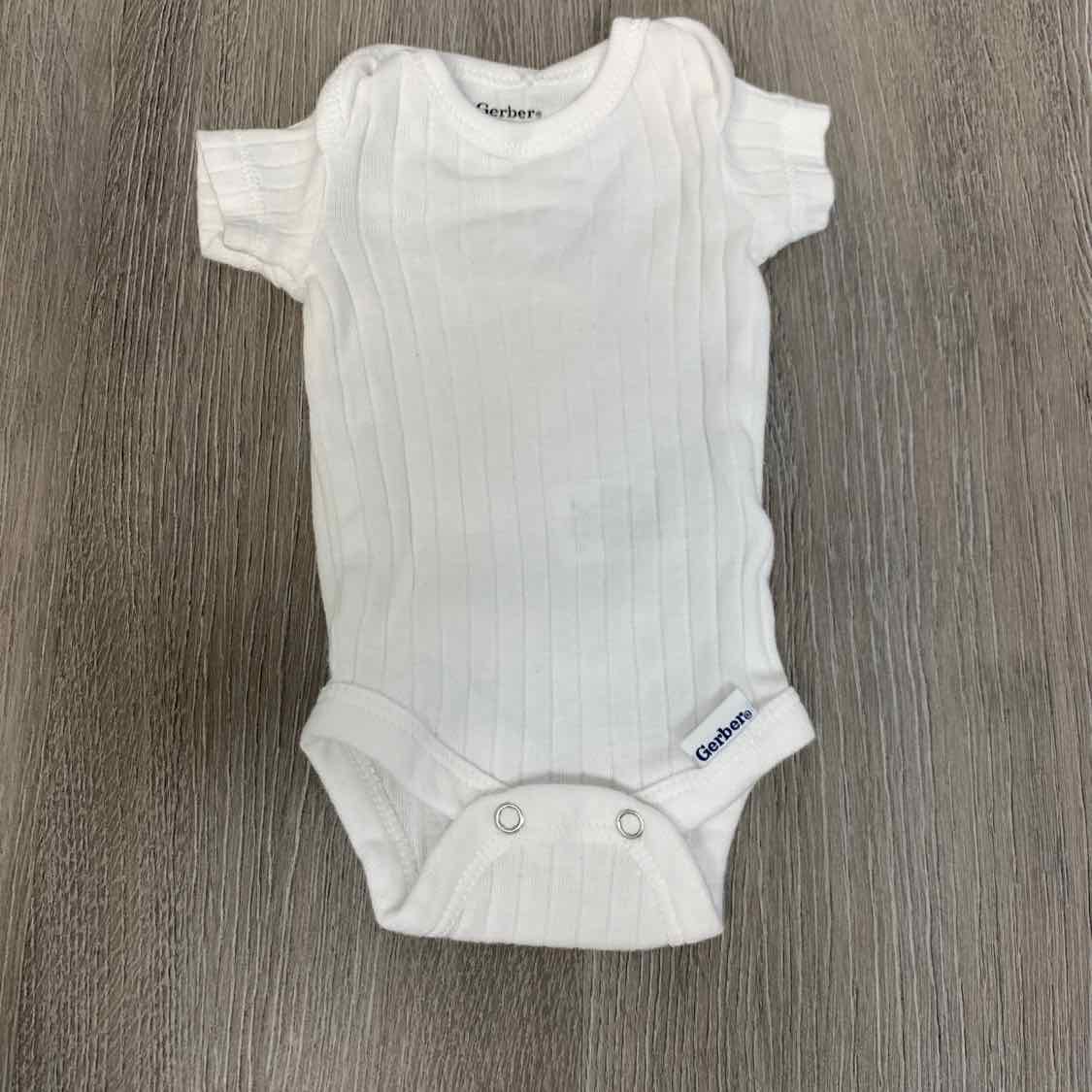 Size Preemie White Gerber Bodysuit