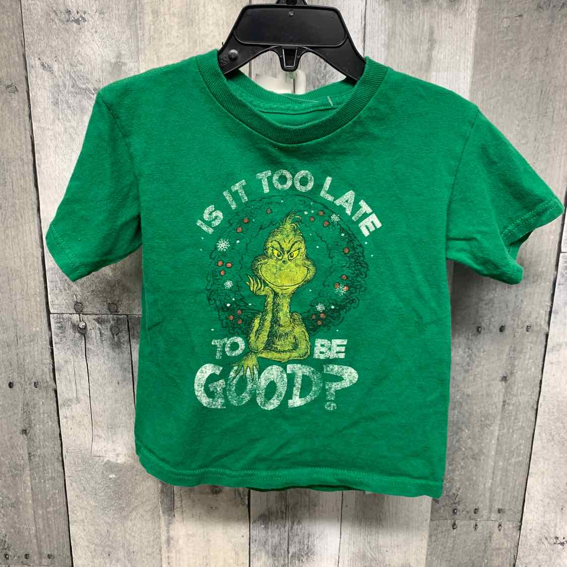 Size 3T Green Graphic Holiday Brands T Shirt