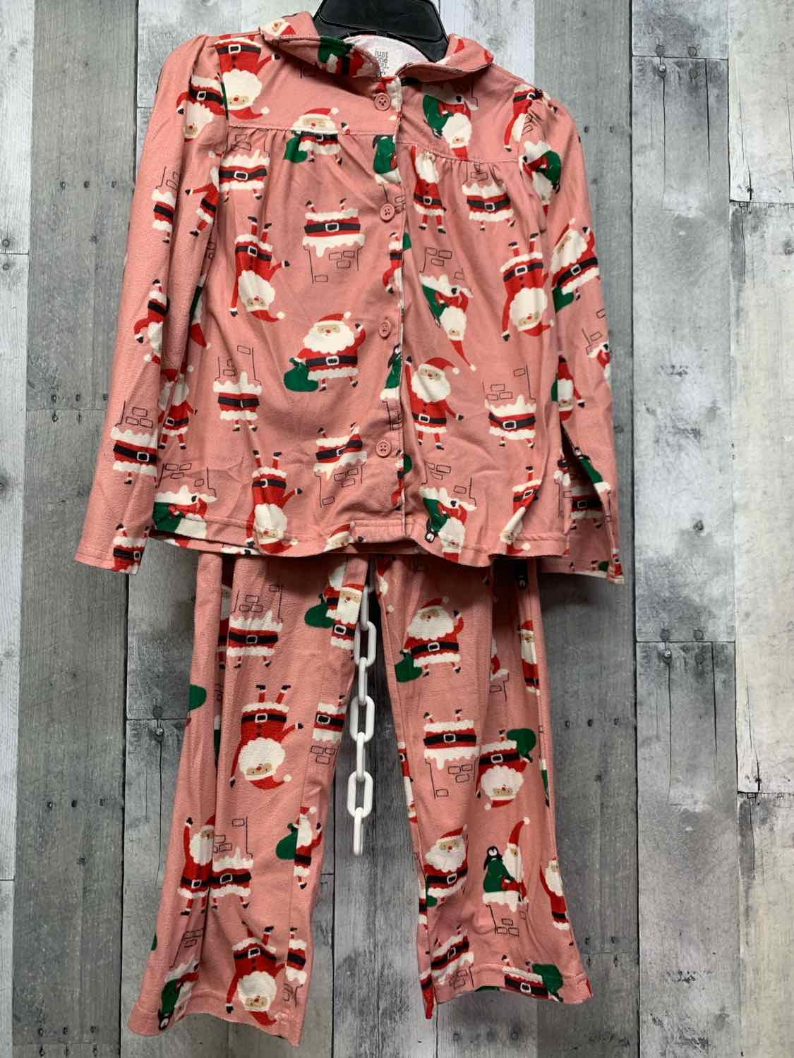 Size 8 Pink Print Just One You 2pc PJs