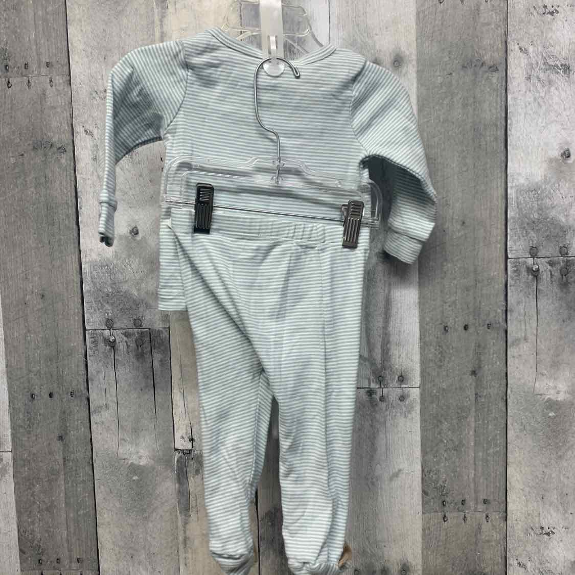 Size 6 Months Blue/White Just One You Shirt/Pants