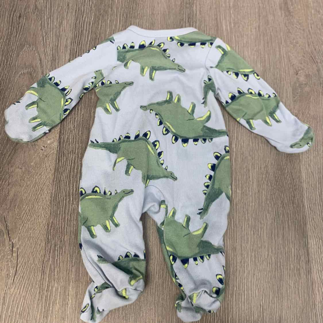 Size Preemie Blue/Green Child of Mine Footy PJs