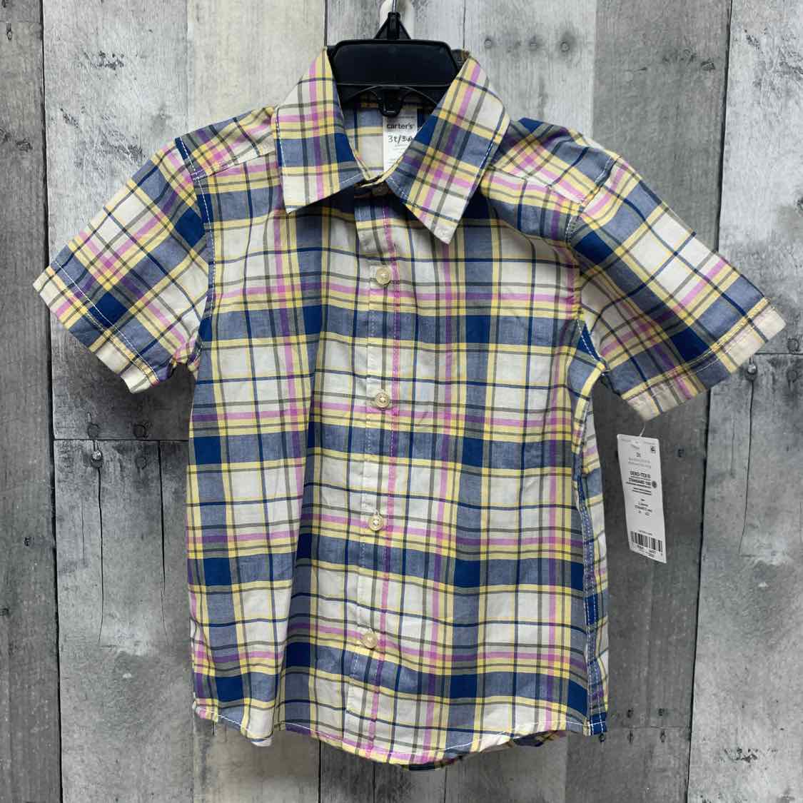 Size 3T Blue/White Carter's Button Up