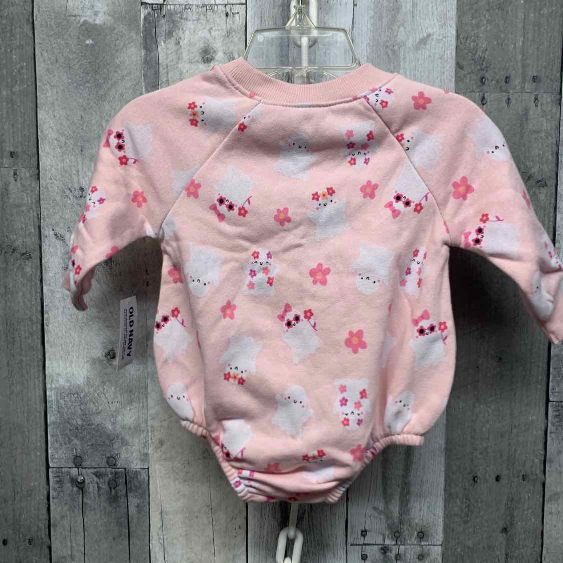 Size 3-6 Months Pink Print Old Navy Romper