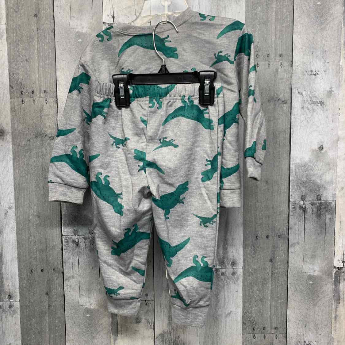 Size 2T Gray/Green Just One You Sweats - 2pc