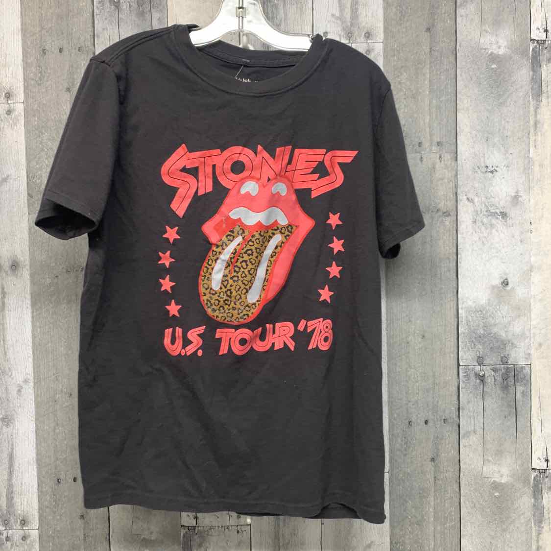 Size 13/14 Gray Graphic Abercrombie T Shirt