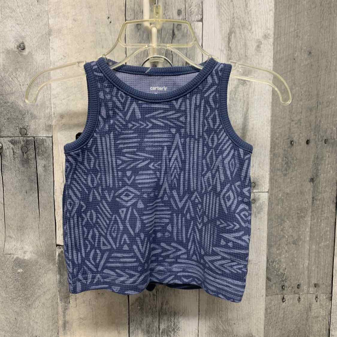 Size 3 Months Blue Print Carter's Shirt/Shorts