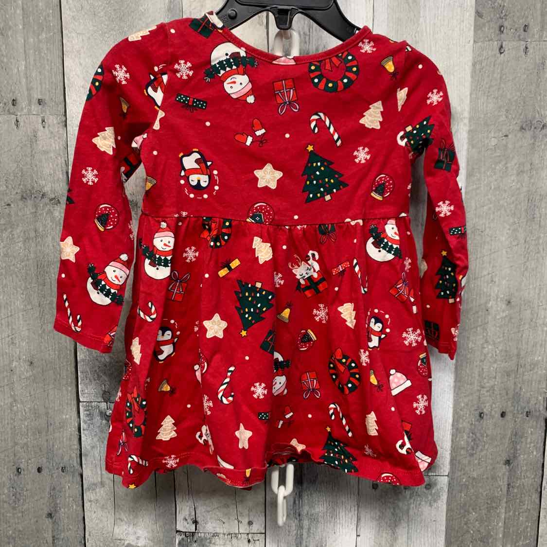 Size 18-24 Months Red Print Children's Place LS Dress