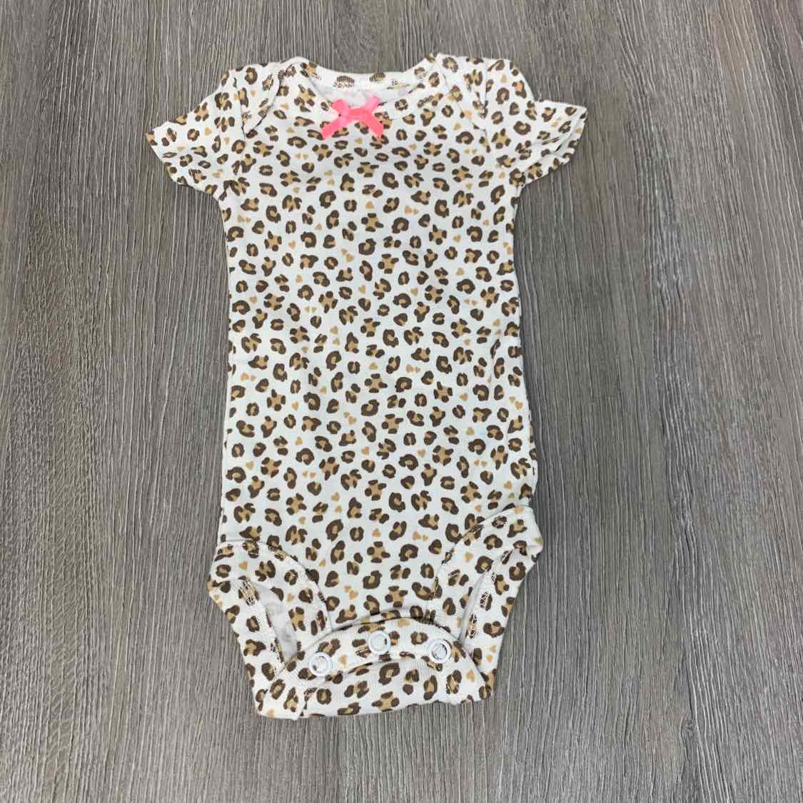 Size Preemie White Animal Print Child of Mine Bodysuit