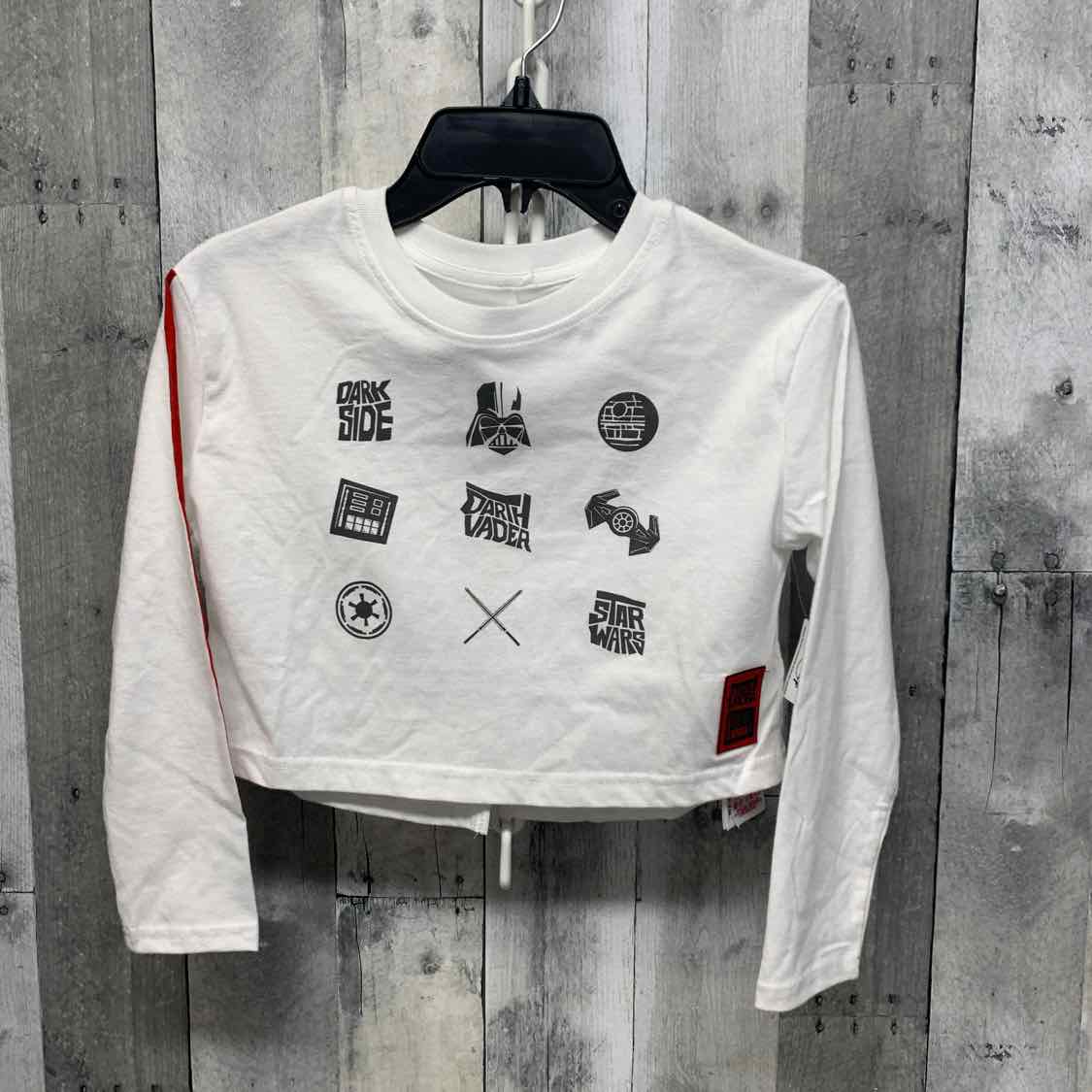 Size 5/6 White Graphic Star Wars Long Sleeve Shirt