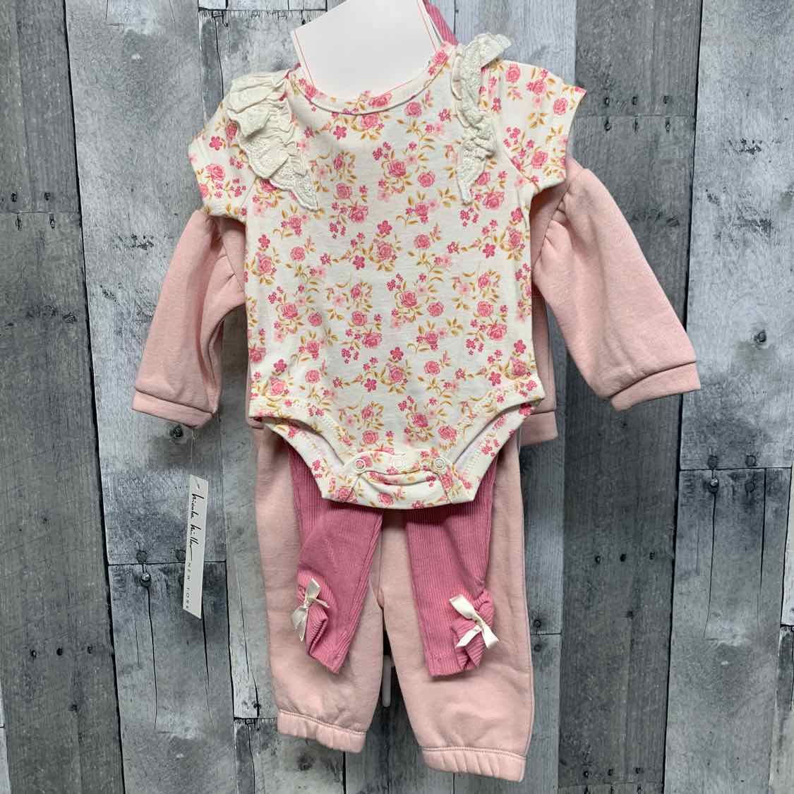 Size 0-3 Months Pink Nicole Miller Shirt/Pants