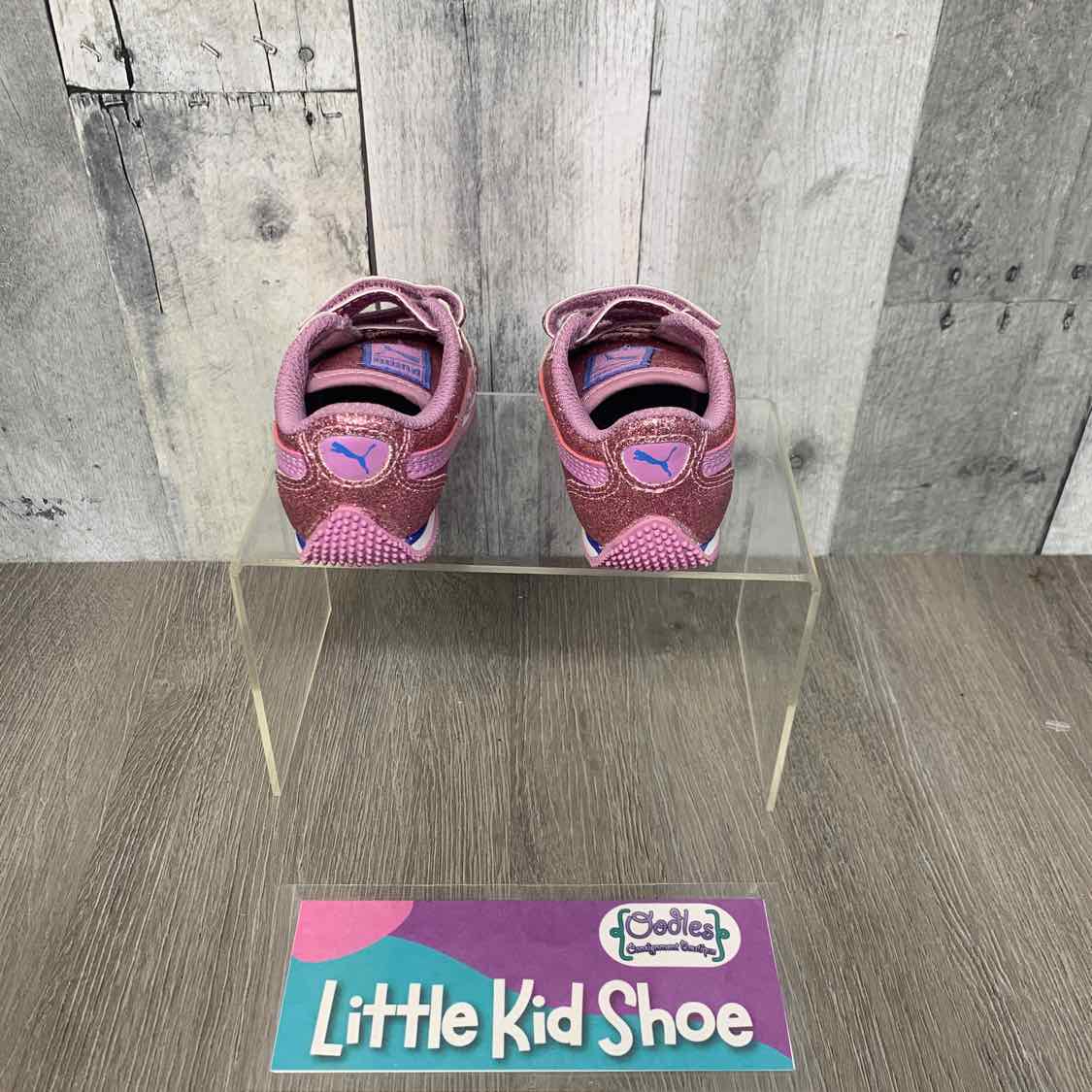 Size 4 Pink/Purple Puma Sneakers