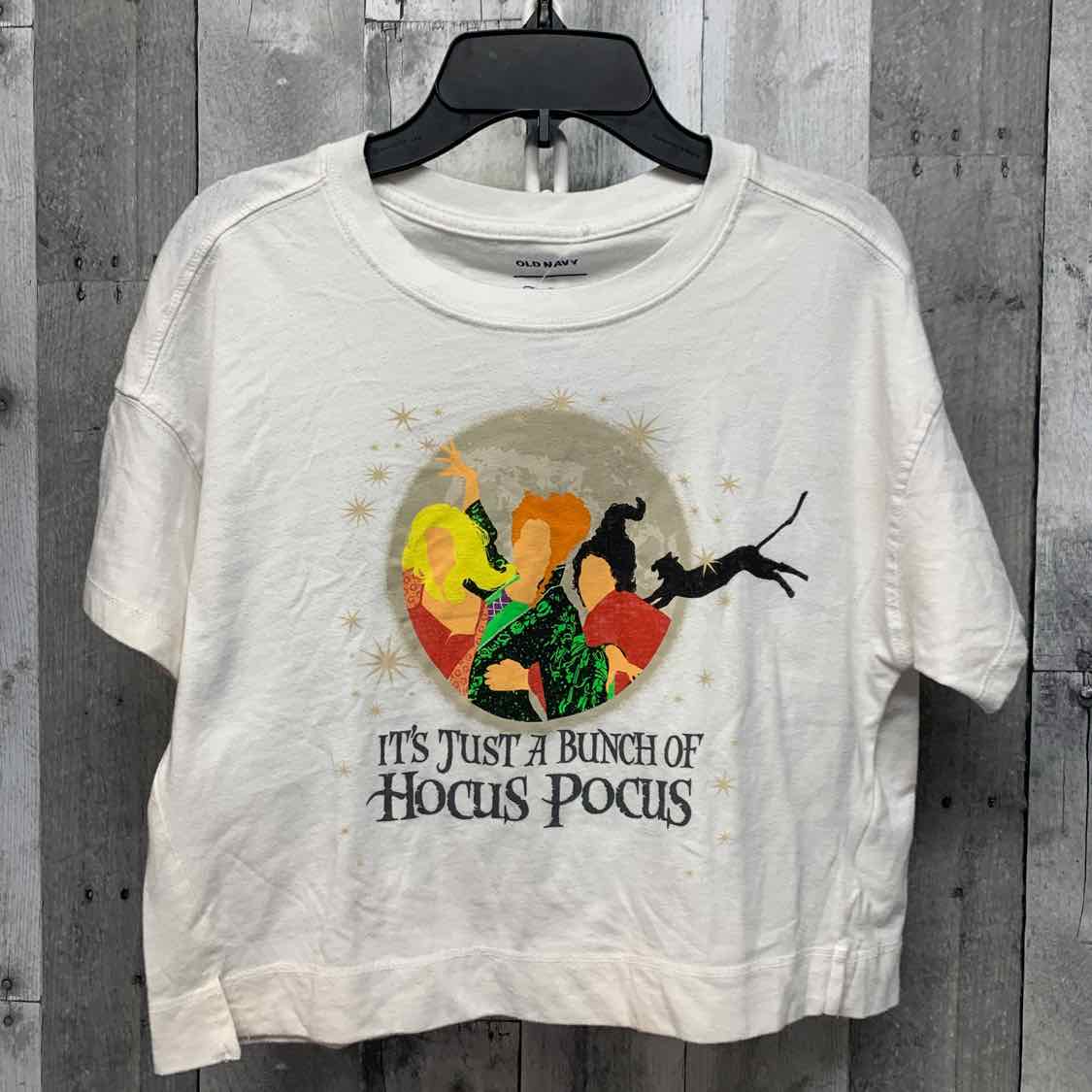 Size 14/16 White Graphic Old Navy T Shirt