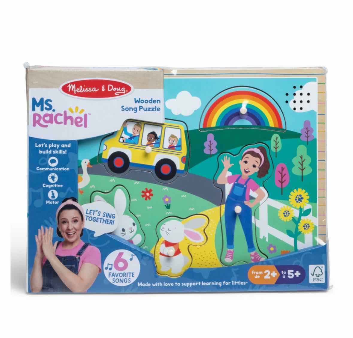 Melissa & Doug Ms Rachel Wooden Song Puzzle