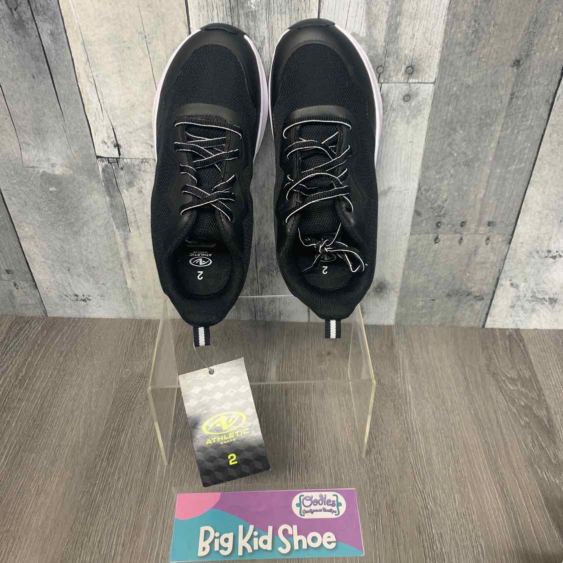 Size 2 Black Athletic Works Sneakers