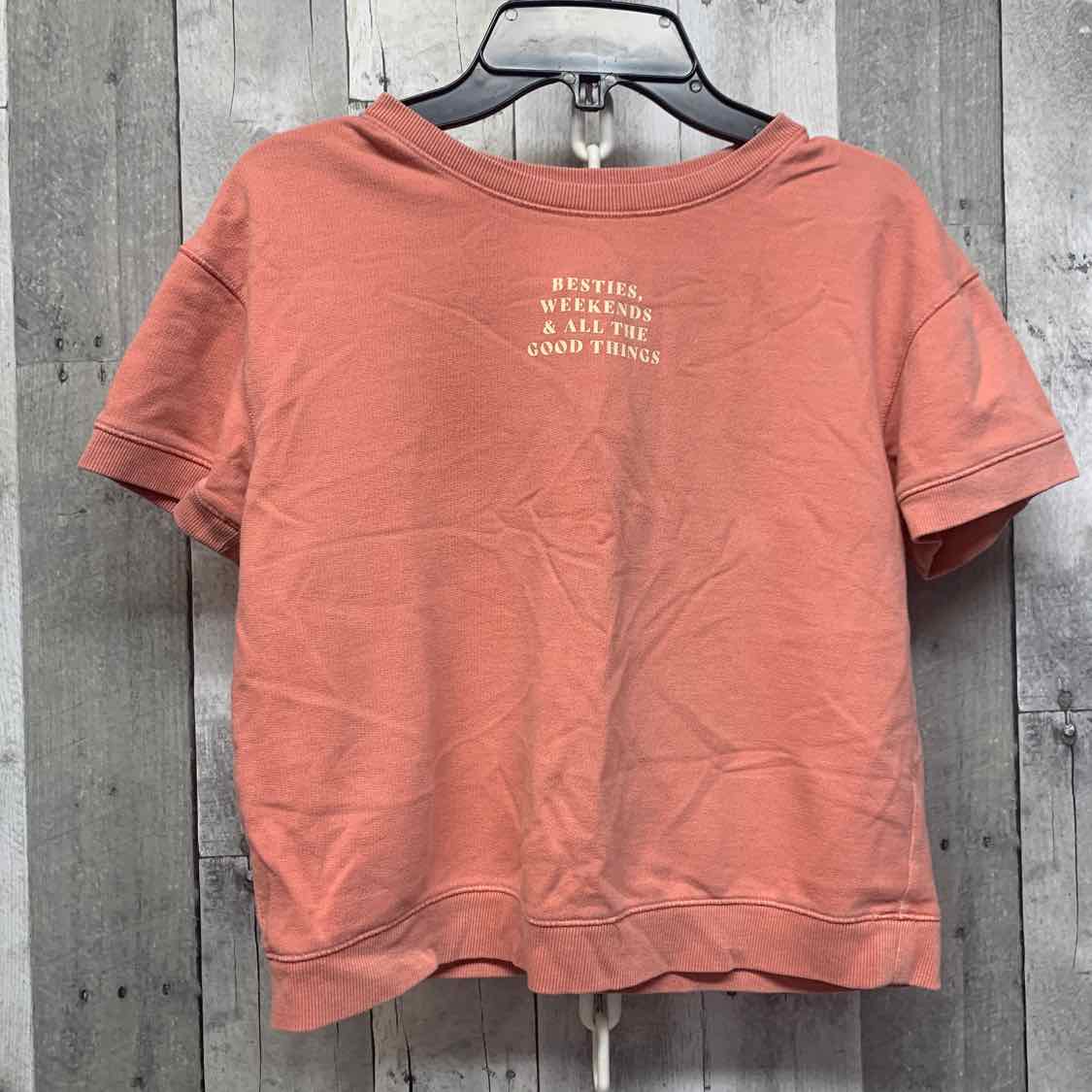 Size 10/12 Pink/Tan Cat & Jack T Shirt