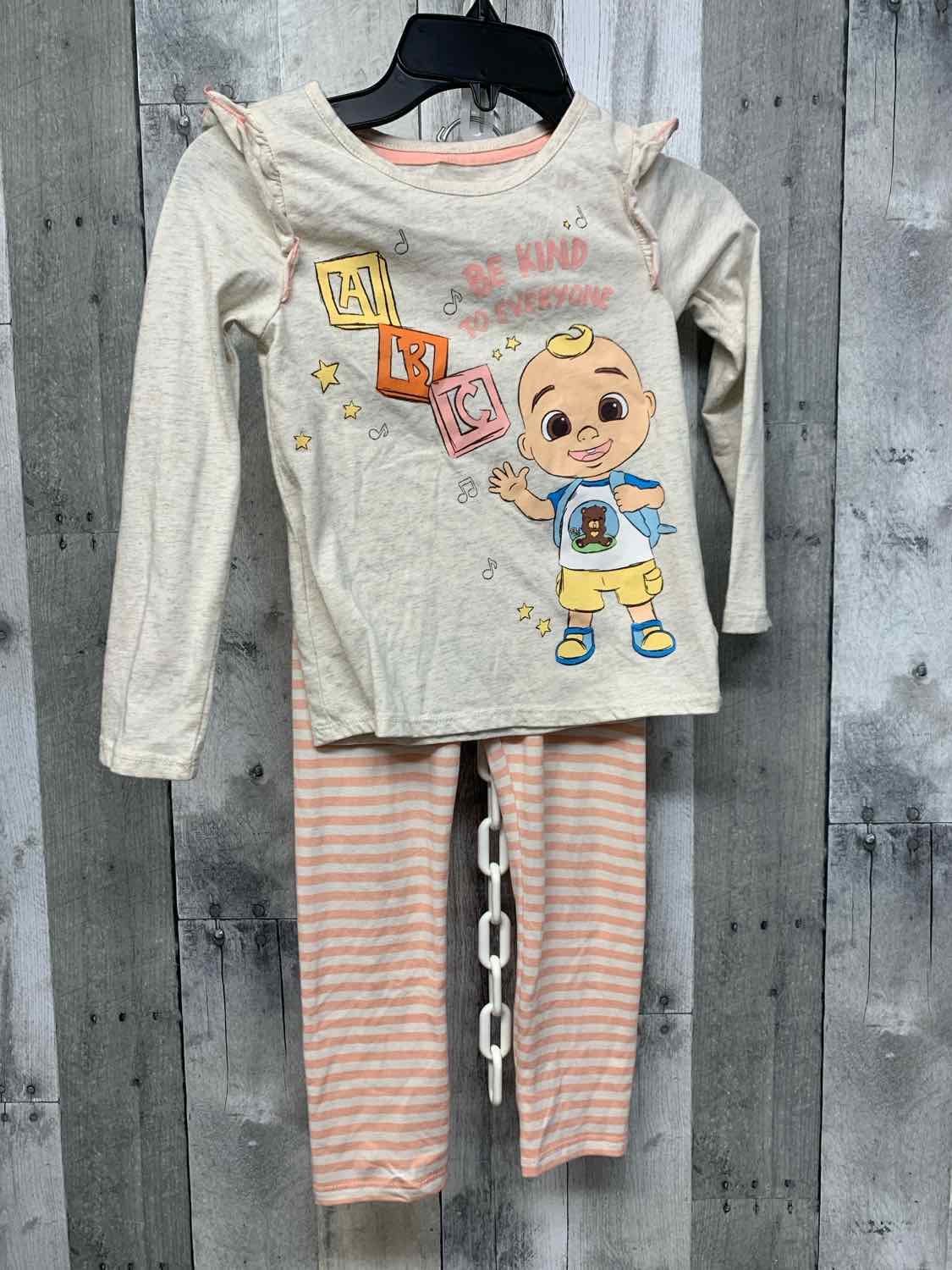 Size 5T Gray/Pink B Brand Shirt/Leggings