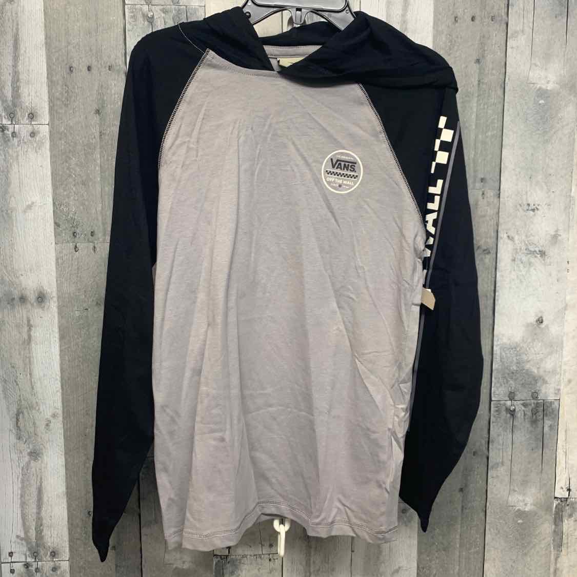Size Medium Gray/Black Vans Long Sleeve Shirt