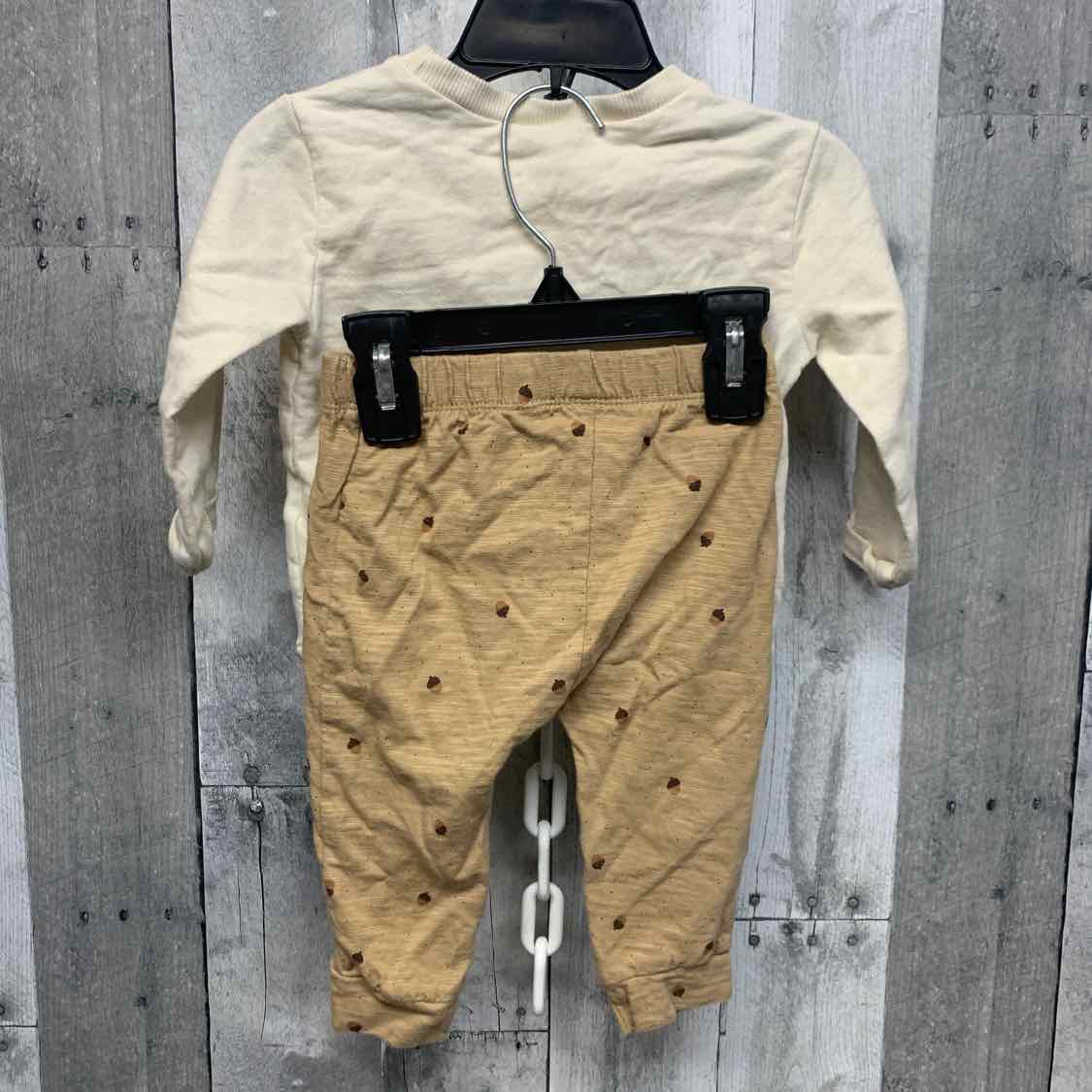 Size 9 Months Tan/Brown Carter's Shirt/Pants