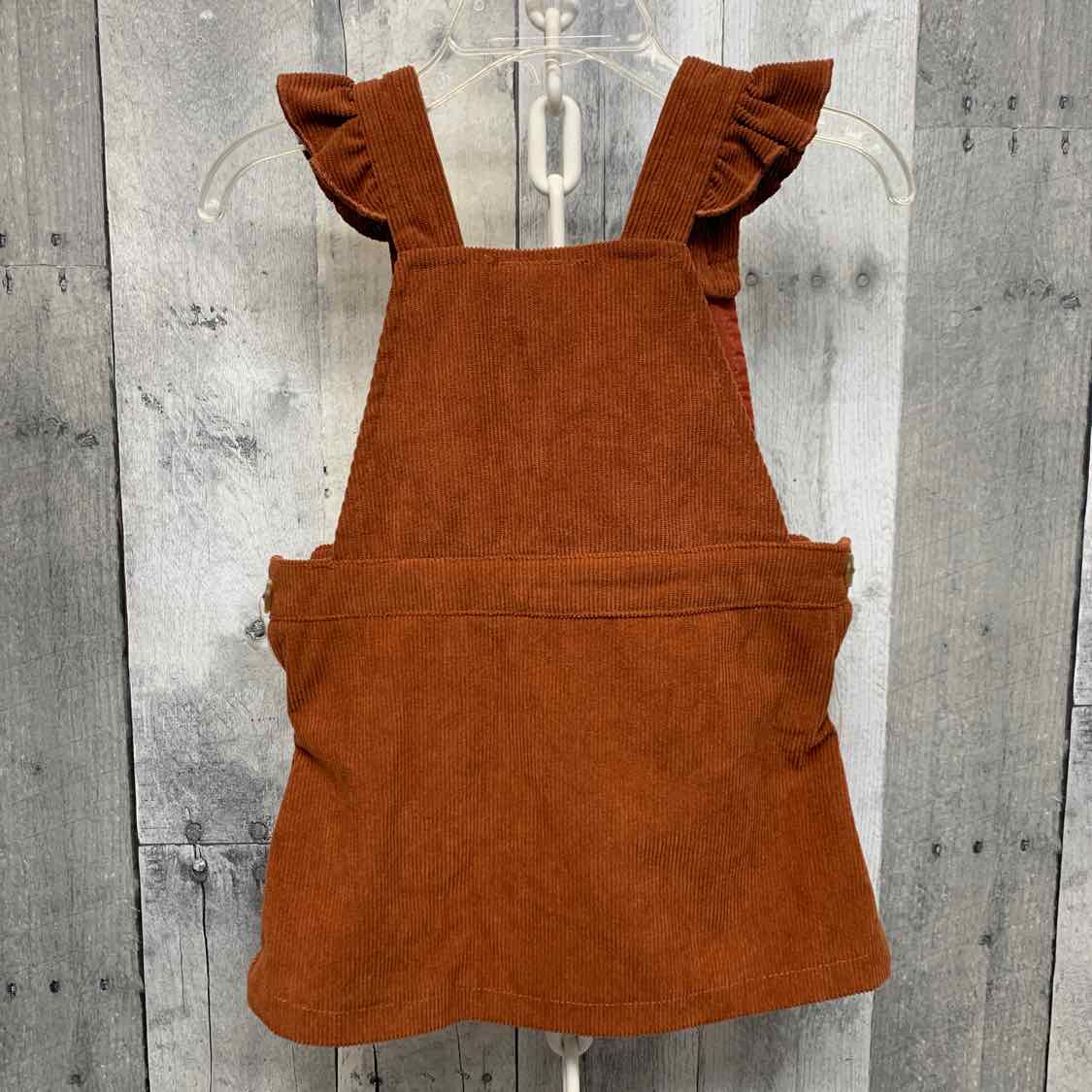 Size 12 Months Brown/Gold Little Lass Overalls