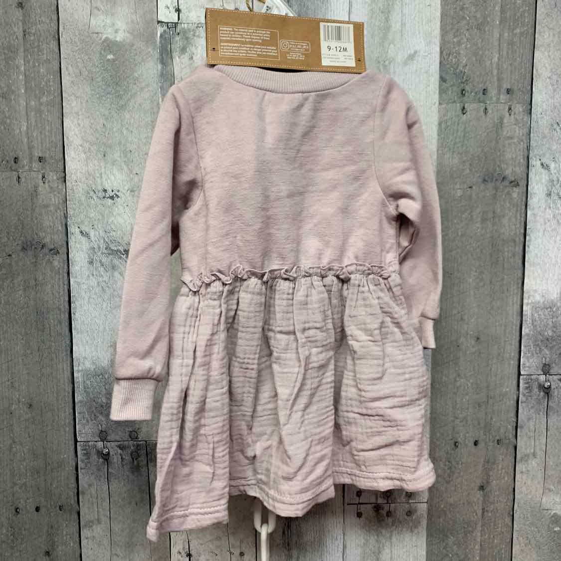 Size 9-12 Months Purple B Brand LS Dress
